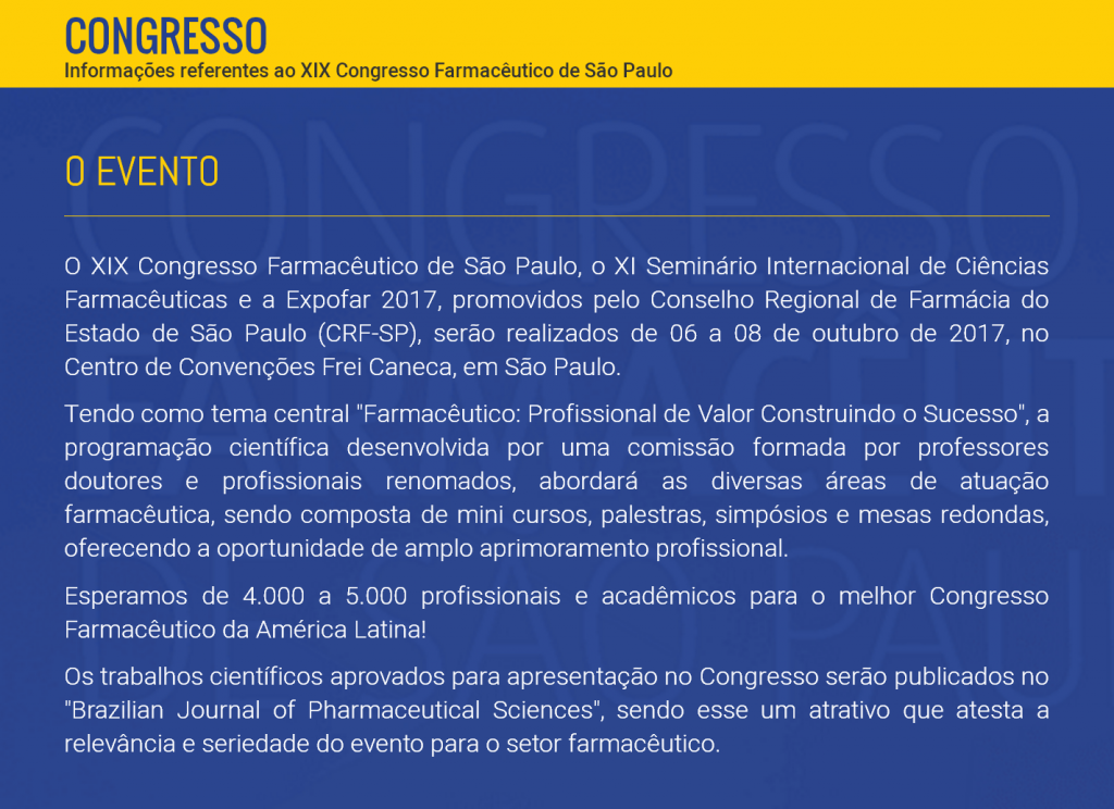 XIX Congresso Farmacêutico de São Paulo_3